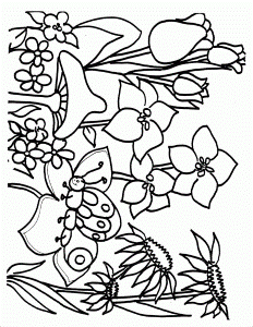 Spring Coloring Pictures Printable | Hobby Shelter