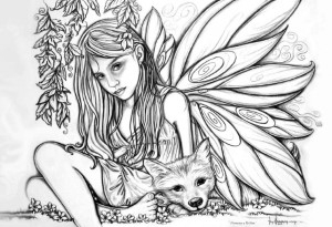 Fairy Coloring Pages For Adults Printable Coloring Sheet 185831