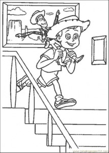 andy from toy story Colouring Pages