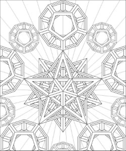 Sacred geometry coloring page | Printables