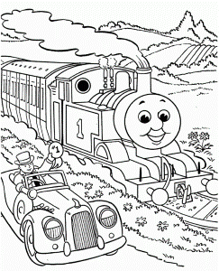 Thomas the Tank Engine Colouring Pages