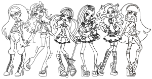 Monster High Coloring Pages - Free Coloring Pages For KidsFree