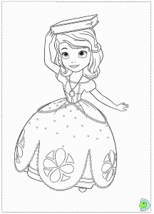 Sofia the First Coloring page- DinoKids.