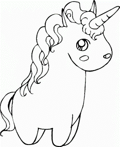 Cute Unicorn Doll Coloring Pages - Unicorn Coloring Pages : Free