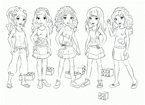 Coloring Pages Dazzling Lego Friends Coloring Pages Coloring