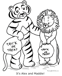 Halloween coloring pages - Costumes 013