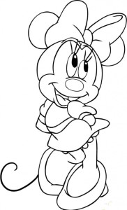 minnie mouse coloring pages to print | Wallpele.com