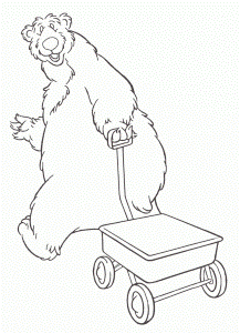 Print And Coloring Page Bear in the Big Blue House For Kids