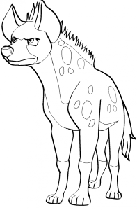 Hyena Outlines For Coloring Edited Id 13592 Uncategorized Yoand