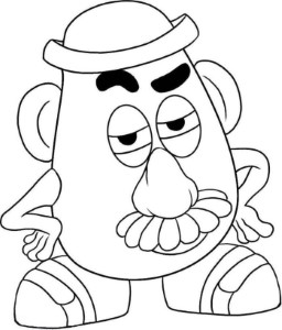 mr potato head toy story coloring page | Cheer float