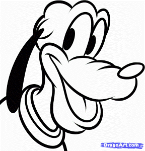 How to Draw Pluto Easy, Step by Step, Disney Characters, Cartoons
