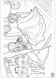 Barbie Fashion Fairytale Coloring Pages Printable - Kids Colouring