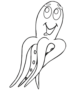 Ocean Octopus2 Animals Coloring Pages & Coloring Book