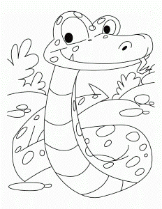 Snake looking at its prey coloring pages | Download Free Snake