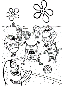 Spongebob Coloring Pages (4) | Coloring Kids