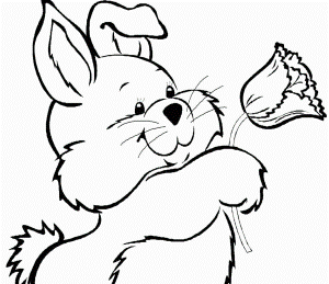 Easter Bunny Coloring Pages To Print | Printable Coloring Pages