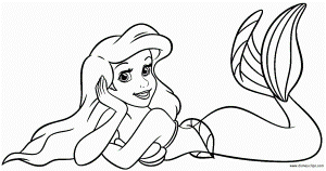Mermaid Coloring Pages For Kids - Free Coloring Pages For KidsFree