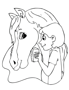Free Printable Coloring Pages Horses Kids
