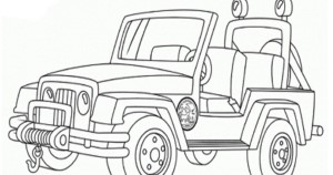 Military Jeep Coloring Pages - Coloring Page