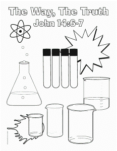 Science Lab - Coloring Pages for Kids and for Adults