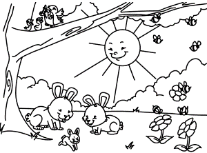 Coloring Pages: Spring Spingtime Coloring Pages Free and Printable