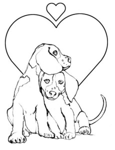 Puppy Love Coloring Book Pages for Kids >> Disney Coloring Pages