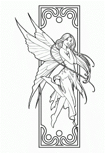Beautiful Fairies Coloring Pages For Adults - Coloring Pages For ...