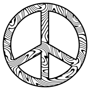Peace coloring pages to download and print for free