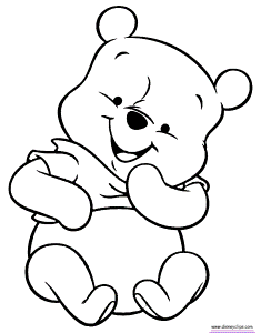 Baby Pooh Printable Coloring Pages | Disney Coloring Book