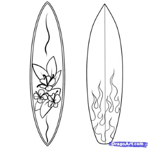 Surf boards to color