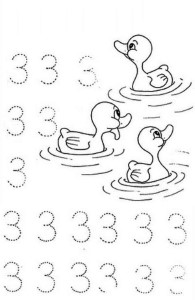 Count By Number Coloring Pages - Coloring Page