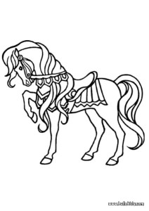 HORSE coloring pages - Foal and its mother picture