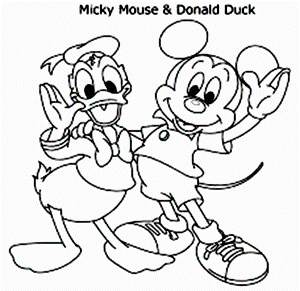 Mickey Mouse Clubhouse Coloring - Coloring Pages for Kids and for ...