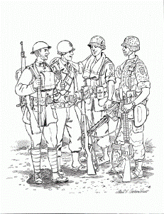 Soldier Printable - Coloring Pages for Kids and for Adults