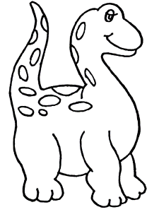 Dinosaur Simple - Dinosaur Coloring Pages : Coloring Pages for