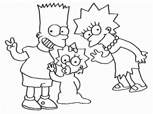 The Simpsons Coloring Pages for Kids- Free Printable Coloring Sheets