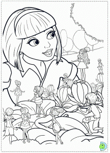 thumbelina Colouring Pages