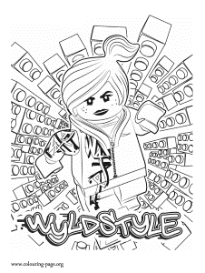 The Lego Movie - Wyldstyle coloring page