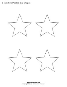 Printable Five Pointed Star Templates| Blank Shape PDFs