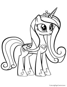 My Little Pony - Princess Cadence 02 Coloring Page | Coloring Page ...