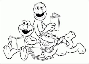 coloring pages of elmo and friends - Printable Kids Colouring Pages