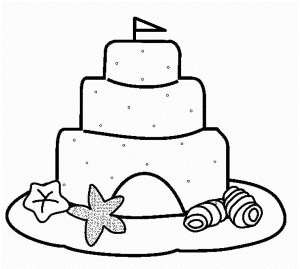 Sand Castle Coloring Pages 831 | Free Printable Coloring Pages