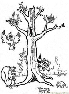 gum trees Colouring Pages