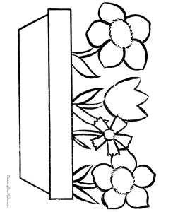 Easter Flower to Color - 003