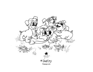 Coloring Pages Â» The Adventures of Hunter & Ramona Pug Series