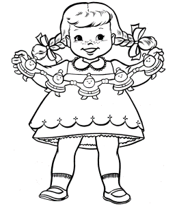 Christmas Coloring Pages For Little Girls - Coloring Pages For All ...