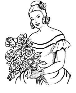 Most Beautiful Woman printable coloring pages for girls | Great
