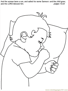 Coloring Pages Samson and Delilah Bible (Peoples > Samson and