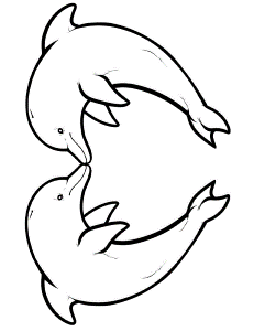 Dolphin Coloring Pages | Coloring Kids