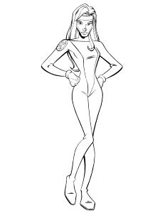 Girls Superhero Coloring Pages